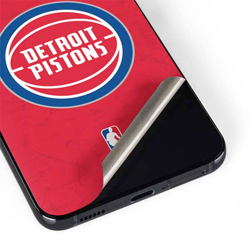 NBA Detroit Pistons Distressed Galaxy S22 Plus Skin